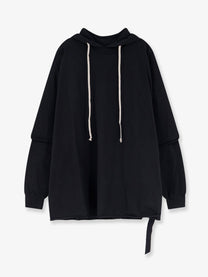 DRKSHDW Men's Tommy Hustle Cotton Sweatshirt Black