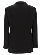 Tom Ford Tone on Tone Polka Dot Blazer Black, view 2