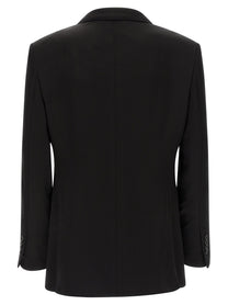 Tom Ford Tone on Tone Polka Dot Blazer Black