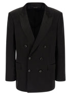 Tom Ford Tone on Tone Polka Dot Blazer Black