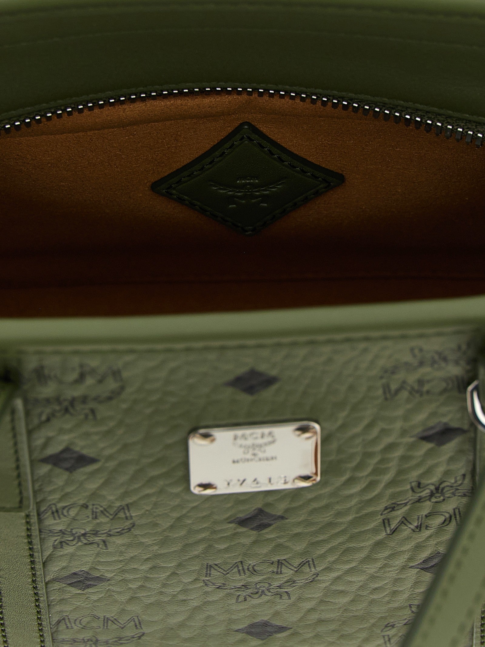 MCM Toni Mini Shopping Bag Green