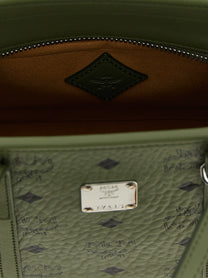 MCM Toni Mini Shopping Bag Green