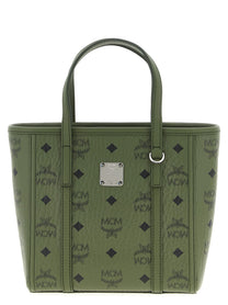 MCM Toni Mini Shopping Bag Green