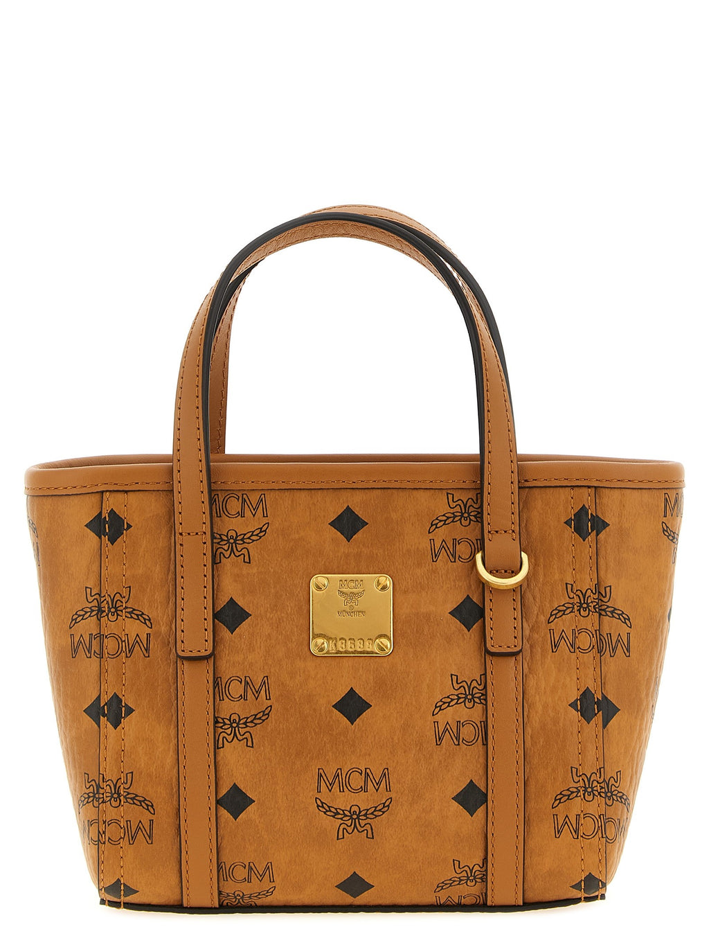 MCM Toni Mini Shopping Bag Brown