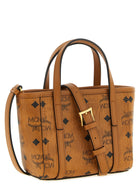 MCM Toni Mini Shopping Bag Brown, view 2