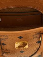 MCM Toni Mini Shopping Bag Brown, view 4