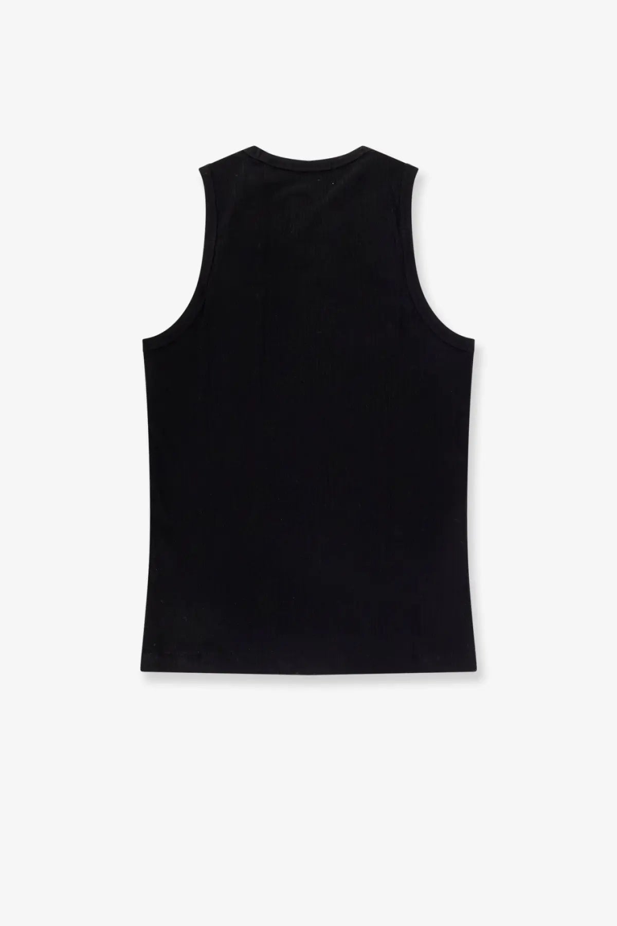 Tonywack men’s black sleeveless tank top made of lyocell blend with a simple solid design