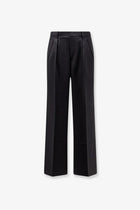 Tonywack Men's Wool Blend Trousers Black