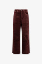 Tonywack Unisex Corduroy Unisex Trousers Red