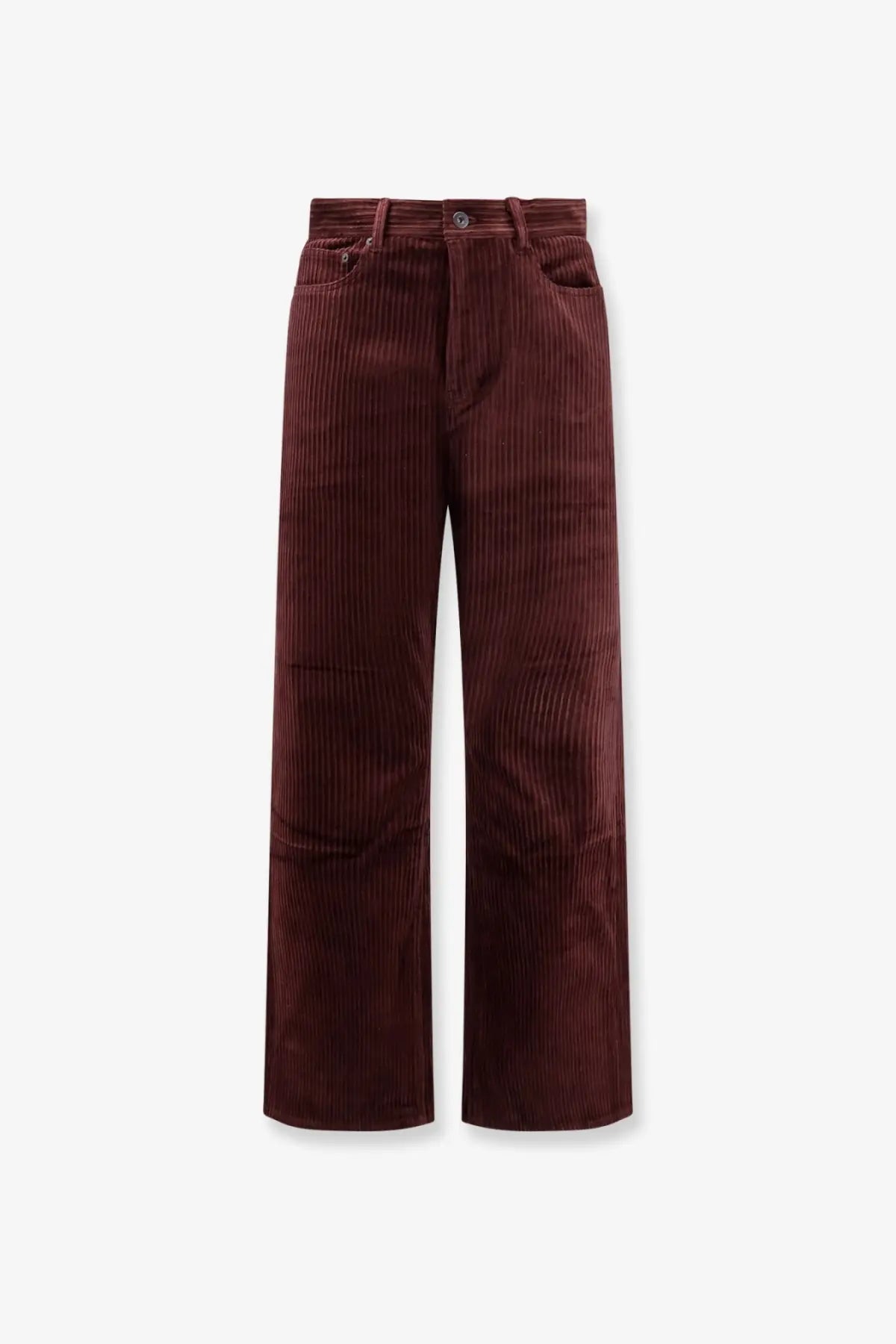 Tonywack Unisex Corduroy Unisex Trousers Red