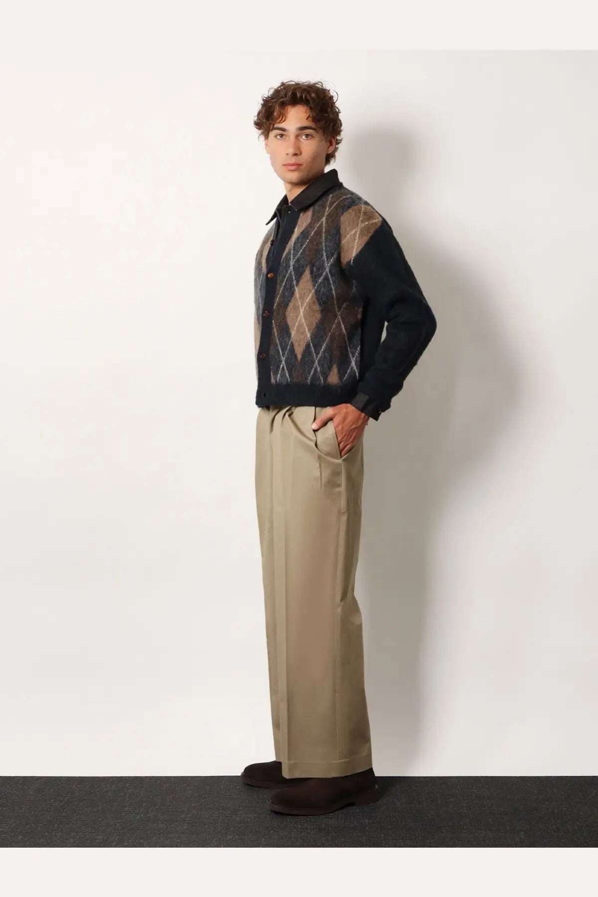 Tonywack Unisex Unisex Cotton Trousers Beige, view 2