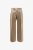 Tonywack Unisex Unisex Cotton Trousers Beige
