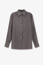 Tonywack Women's Silk and Wool Blend Shirt Grey