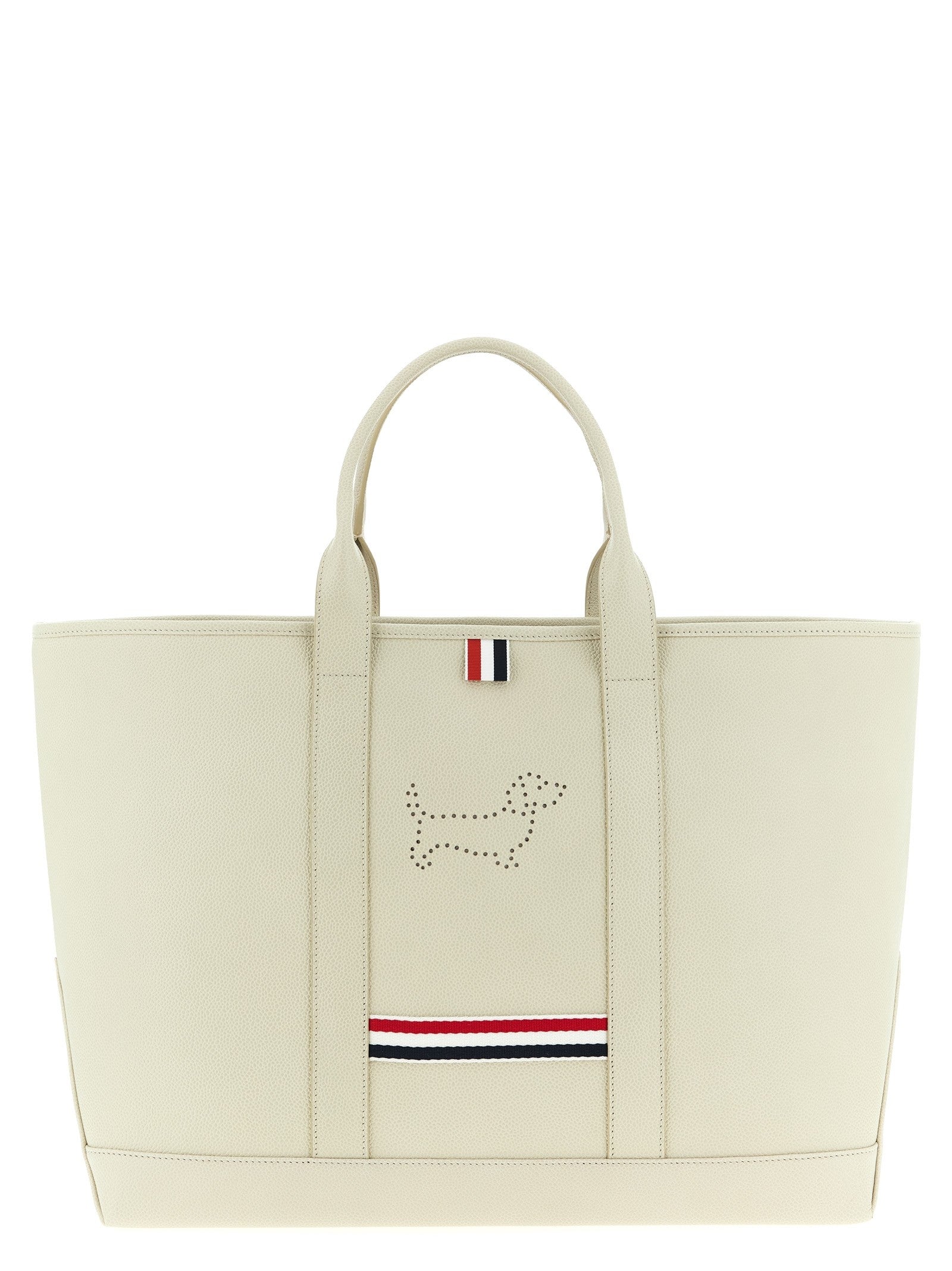 Thom Browne Tool Tote Shopping Bag White