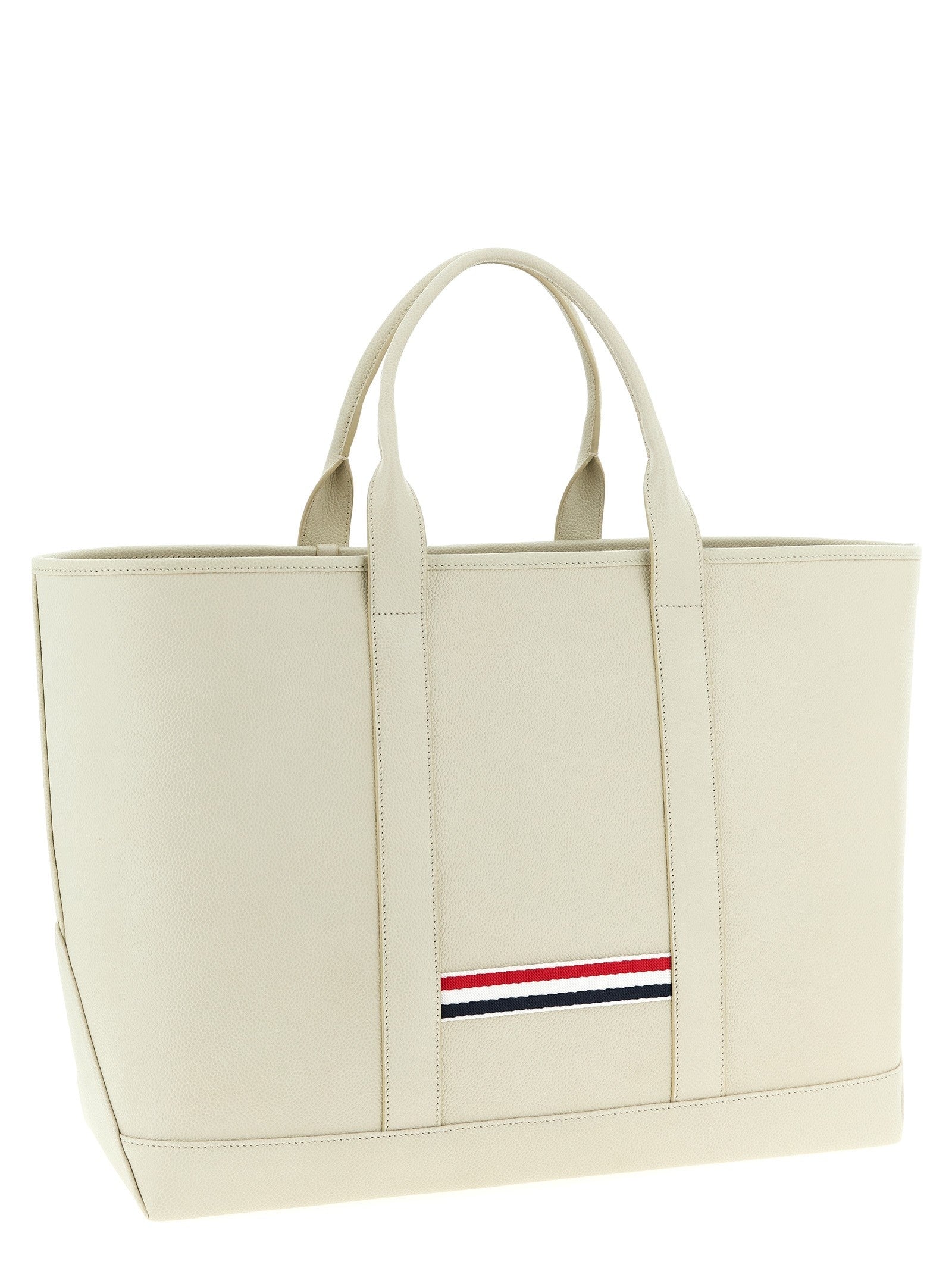 Thom Browne Tool Tote Shopping Bag White
