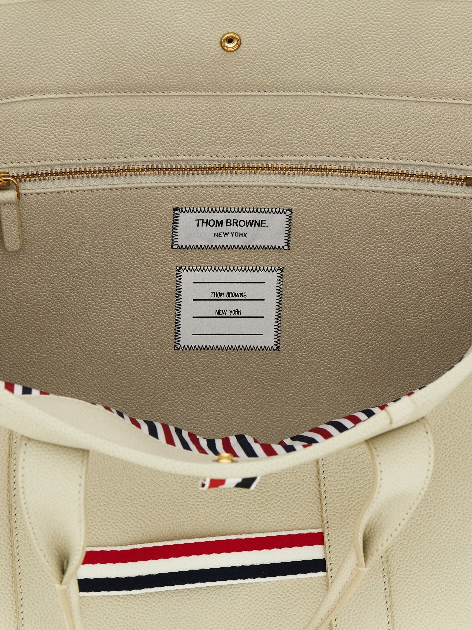 Thom Browne Tool Tote Shopping Bag White