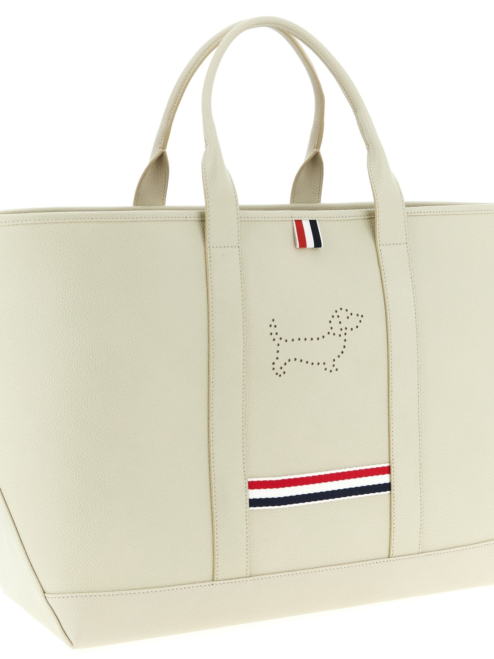 Thom Browne Tool Tote Shopping Bag White