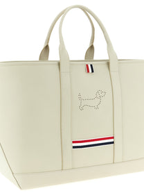 Thom Browne Tool Tote Shopping Bag White