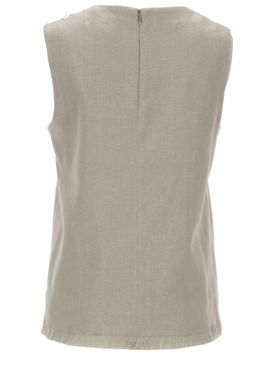 S MAX MARA Women's Top Anika in Lino Beige