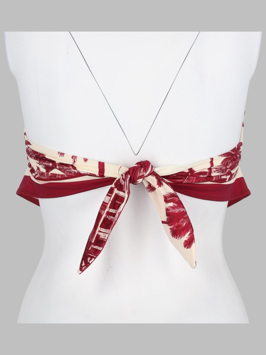 Mc2 Saint Barth Women's Top Bikini Fascia Rio Red