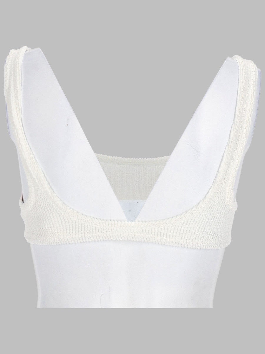 Mc2 Saint Barth Women's Top Bikini Crinckle Naima White
