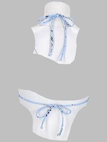 Mc2 Saint Barth Women's Top Bikini Leah Blue