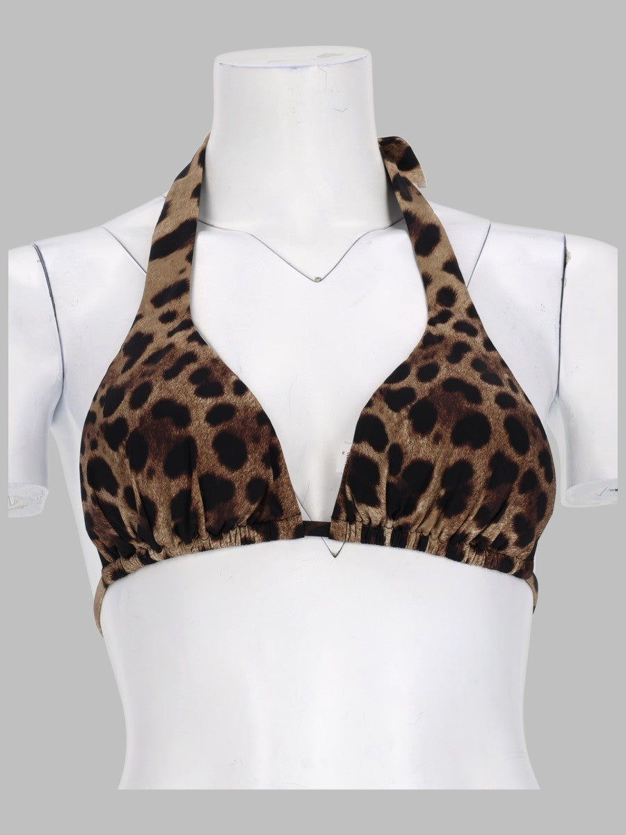 Dolce &amp; Gabbana Women's Top Bikini Triangolo Imbottito Pattern