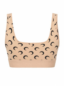 Marine Serre Women's Top Bra Moon Beige