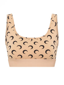 Marine Serre Women's Top Bra Moon Beige