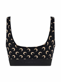 Marine Serre Women's Top Bra Moon Black