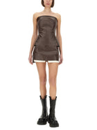 Rick Owens Women's Top Bustier Brown, view 2
