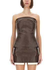 Rick Owens Women's Top Bustier Brown