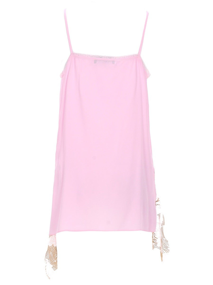 Fabiana Filippi Women's Top Con Dettagli in Pizzo Blue