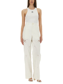Marine Serre Women's Top Con Moon White