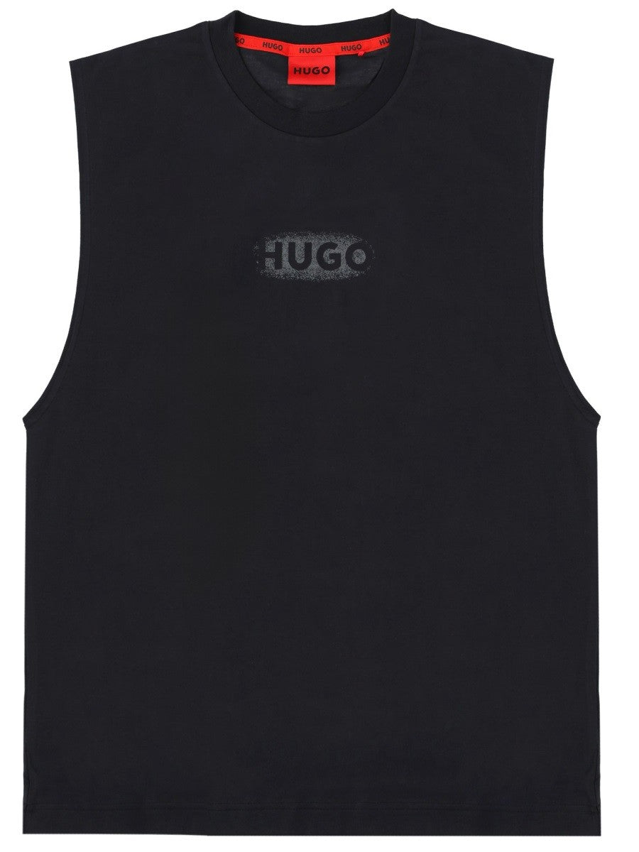 HUGO BOSS Men's Top Con Black
