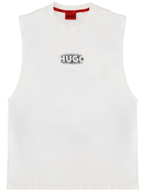 HUGO BOSS Men's Top Con White