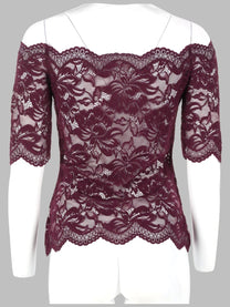 Rabanne Women's Top Con Spalle Scoperte Red