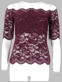 Rabanne Women's Top Con Spalle Scoperte Red