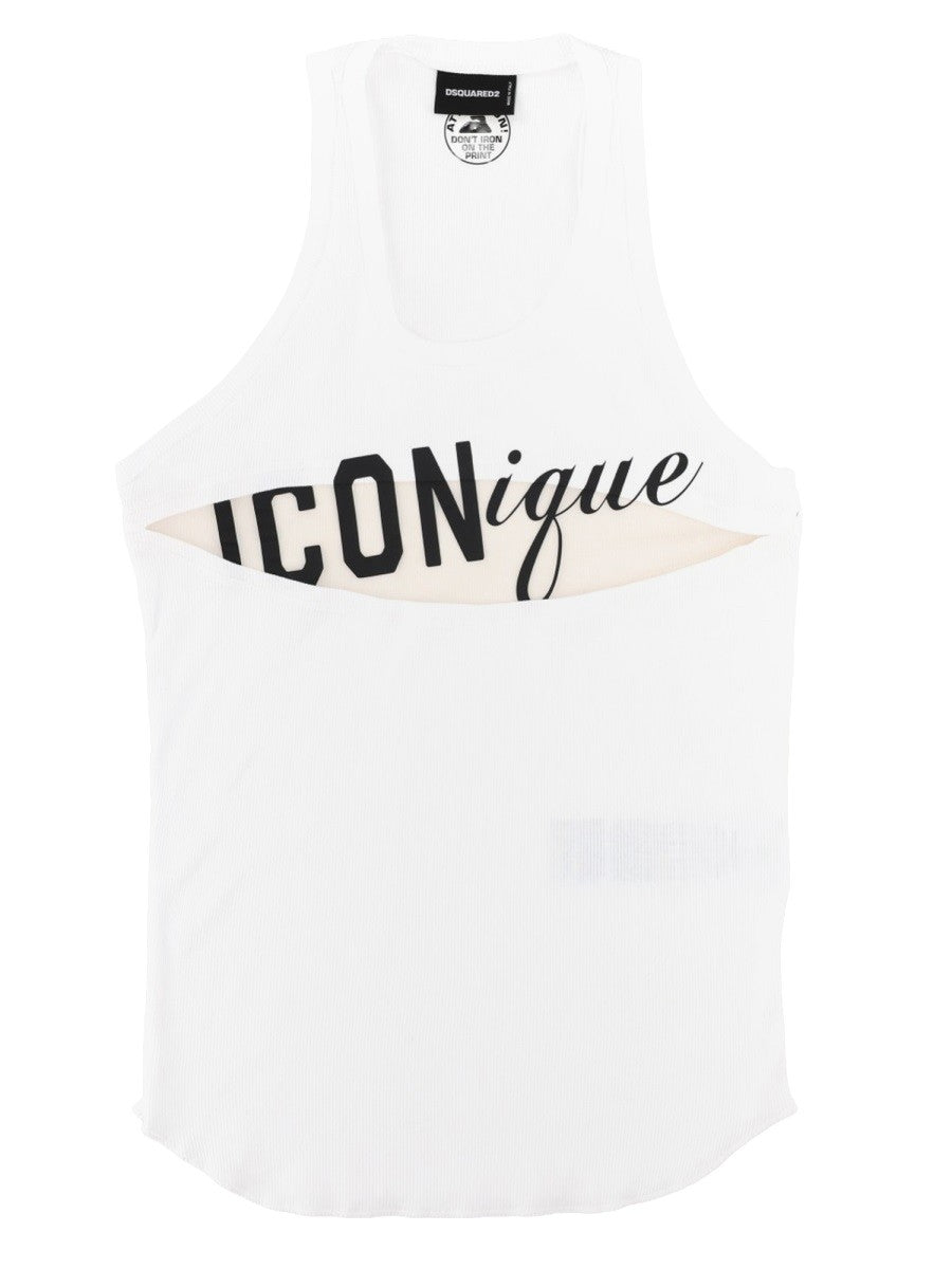 Dsquared2 Unisex Top Cut Out White