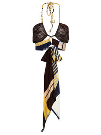 1/Off Top Designer Scarf Gold