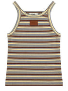 Fendi Women's Cotton Striped Top Multicolor