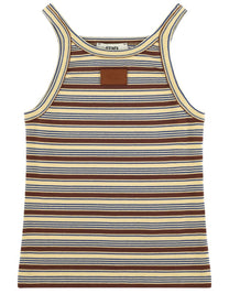 Fendi Women's Cotton Striped Top Multicolor