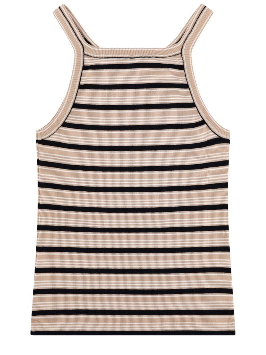 Fendi Women's Cotton Striped Top Multicolor