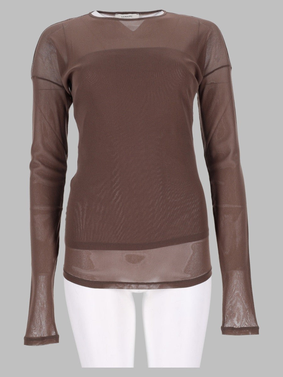Lemaire Women's Top in Jersey Rete Brown