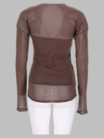 Lemaire Women's Top in Jersey Rete Brown