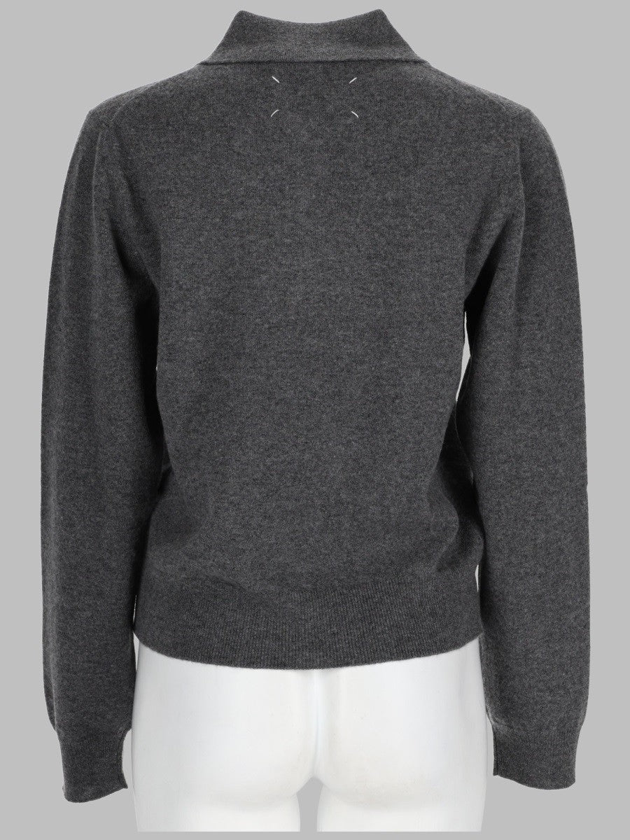 Maison Margiela Women's Top in Maglia Polo Grey