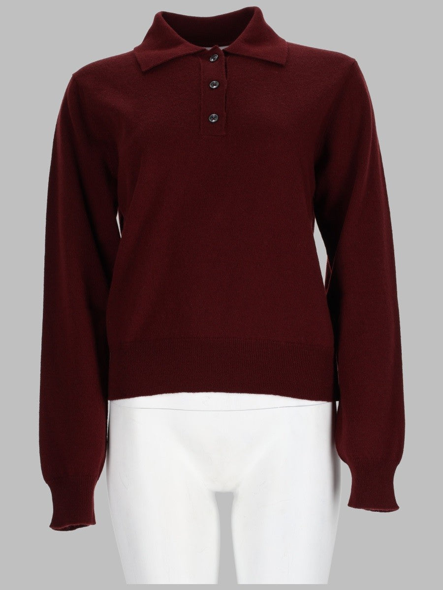 Maison Margiela Women's Top in Maglia Polo Red