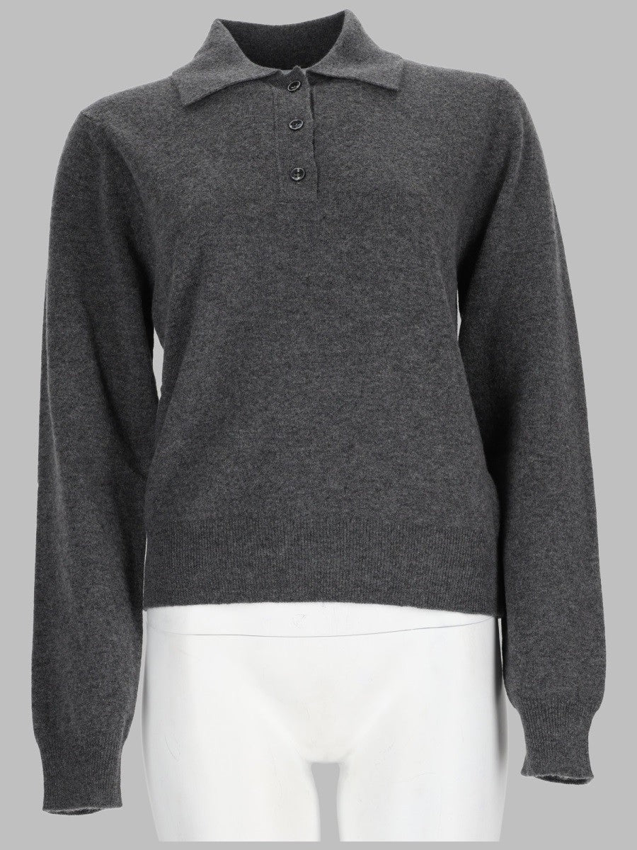 Maison Margiela Women's Top in Maglia Polo Grey