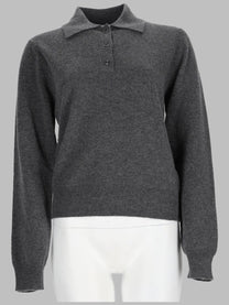 Maison Margiela Women's Top in Maglia Polo Grey