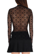 Marine Serre Women's Mesh Top Black, view 3